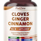 Ultra Cloves with Ginger & Cinnamon - All-in-1 Supplement for Digestive & Oral Health Support - Made in The USA - 150 Capsules