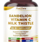 Ultra Dandelion with Milk Thistle & Vitamin C Artichoke - All-in-1 Supplement for Liver Health, Digestion & Skin Support - Made in The USA - 150 Capsules