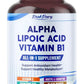 Alpha Lipoic Acid with Vitamin B1 - Supports Antioxidant Health & Healthy Metabolism - Includes Vitamin C, Acetyl-L-Carnitine, CoQ10 - Made in The USA- 150 Capsules