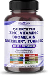 Quercetin Elderberry Turmeric Vitamin C Zinc - Immunity Support - Made in USA