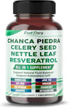 Premium All-in-1 Chanca Piedra, Celery Seed, Nettle Leaf & Resveratrol – Supports Fluid Balance & Antioxidant Cell Protection – Made in The USA – 150 Capsules