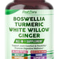 All-in-1 Boswellia, Turmeric, White Willow & Ginger Supplement – Supports Joint Comfort, Flexibility & Digestive Wellness – Made in The USA – 150 Capsules