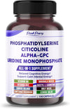 All-in-1 Phosphatidylserine, Citicoline, Alpha-GPC & Uridine Supplement – Supports Mental Clarity, Brain Energy & Cognitive Wellness – Made in The USA – 150 Capsules