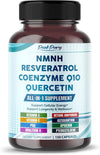 Ultra NMNH 600 mg with Resveratrol, CoQ10, Quercetin, Urolithin A & PQQ – All-in-1 Supplement for Cellular Energy, Healthy Aging & Wellness – 150 Capsules