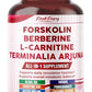 All-in-1 Herbal Blend with Forskolin, Berberine & L-Carnitine – Daily Wellness Support – 150 Capsules