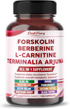 All-in-1 Herbal Blend with Forskolin, Berberine & L-Carnitine – Daily Wellness Support – 150 Capsules