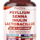 All-in-1 Psyllium, Senna, Inulin & Probiotic Supplement – Supports Digestive Harmony & Gut Microbalance – Made in The USA – 150 Capsules