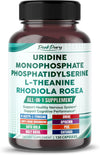 Premium All-in-1 Uridine, Phosphatidylserine, L-Theanine & Rhodiola – Supports Nervous System & Cognitive Performance – Made in The USA – 150 Capsules