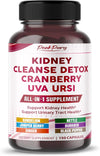 Ultra Kidney Cleanse Detox Supplement- Cranberry, Uva Ursi & Herbal Blend for Kidney Health -Includes Dandelion, Nettle, Juniper Berry - Made in The USA 150 Capsules