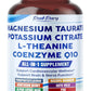Ultra Magnesium Taurate, Potassium Citrate, L-Theanine & CoQ10 – All-in-1 Supplement for Heart, Brain & Nerve Support – Made in The USA – 150 Capsules