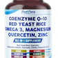 Coenzyme Q-10 Red Yeast Rice Quercetin Magnesium Malate, Glycinate, Citrate - Made in USA
