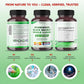 All-in-1 Wormwood Black Walnut Whole Cloves Ginger - Supports Liver Health & Aids Digestion - Made in The USA -150 Capsules
