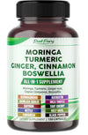 Moringa, Turmeric, Ginger Root, Ceylon Cinnamon, Boswellia - Made in USA